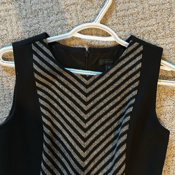 J. Crew dress with contrast front in wool blend black and Gray size 00 - Picture 2 of 11